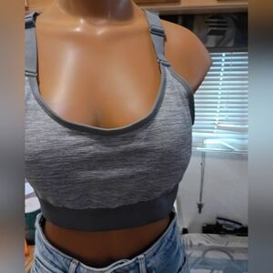 AVIA Gray Sports Bra XXL/2XG